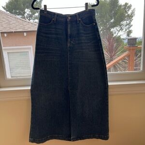 7 For All Mankind Blue Denim Skirt